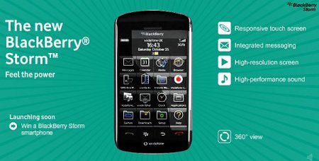 Vodafone представил BlackBerry Storm 9500